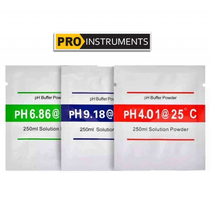 Solucion Buffer Powder para Calibracion de Medidores de PH - Peachimetros - Pro Instruments