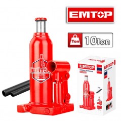 Gato hidraulico Tipo Botella - 10 Toneladas - 230-460mm - Emtop - EHJK1101