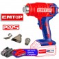 Pistola de Calor a Bateria 20V - 550°C - EMTOP - EHGN20021 - * Incluye Bateria y Cargador