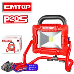 Reflector Led a Batería 20V - 1800lm - Emtop - LWL2025 - * Incluye Bateria y Cargador