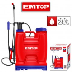 Fumigador Pulverizador Tipo Mochila - 20 Litros - Emtop - ESPP42002