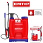 Fumigador Pulverizador Tipo Mochila - 20 Litros - Emtop - ESPP42002