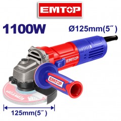 Amoladora Angular - 125mm / 5" - 1100W - EMTOP - EAGR11051