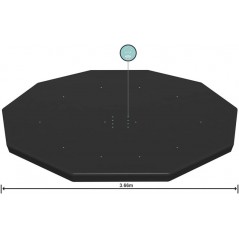 Cobertor para Piscina Redonda - Decagonal - Ø 3,66 m - Bestway - 58037