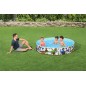 Piscina Infantil de PVC - 946 Lts - Ø 1,83 x H.0,38 Mtr - Bestway - Fill N' Fun Dinosaurios - 55022