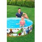 Piscina Infantil de PVC - 946 Lts - Ø 1,83 x H.0,38 Mtr - Bestway - Fill N' Fun Dinosaurios - 55022