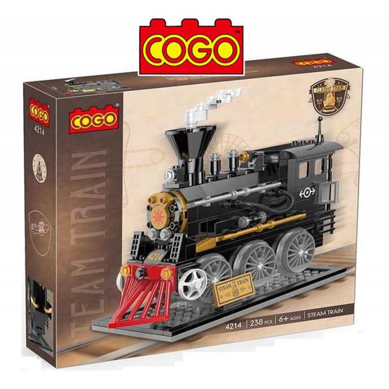 Tren a Vapor - Juego de Construcción - Cogo Blocks - 246 piezas