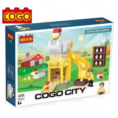 Gallinero - Juego de Construcción - Cogo Blocks - 257 piezas