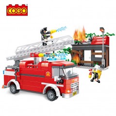 Camion de Bomberos - Juego de Construcción - Cogo Blocks - 411 piezas