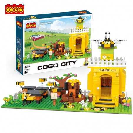 Granja Apicola - Juego de Construcción - Cogo Blocks - 468 piezas