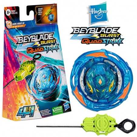 Beyblade Burst QuadStrike - Whirl Knight K8 - Hasbro - Kit inicial