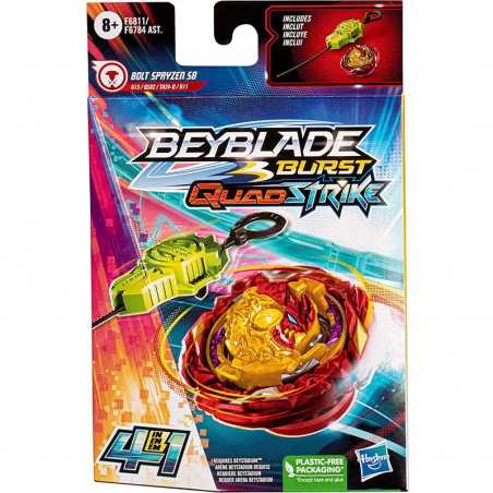 Beyblade Burst QuadStrike - Bolt Spryzen S8 - Hasbro - Kit inicial