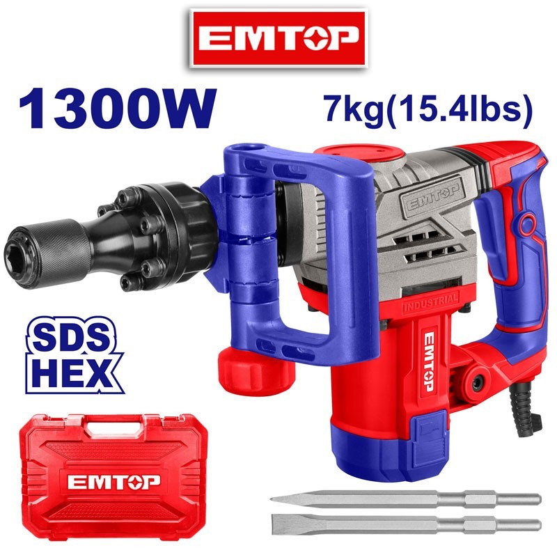 Martillete Demoledor - 1300W - 20J - Emtop - EDBRH1301