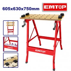 Banco de Trabajo Plegable - 60x63x75cm - Emtop - EMWE1525
