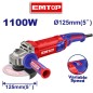 Amoladora Angular - 125mm / 5" - 1100W - EMTOP - EAGRS11053