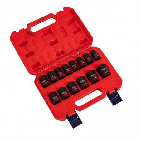 Juego de Dados de impacto de 14 piezas - 1/2" - EMTOP - EMSSD12141