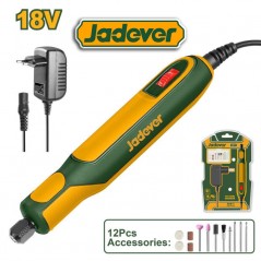 Mini Torno 18V con 12 Accesorios - JADEVER - JDRY16180
