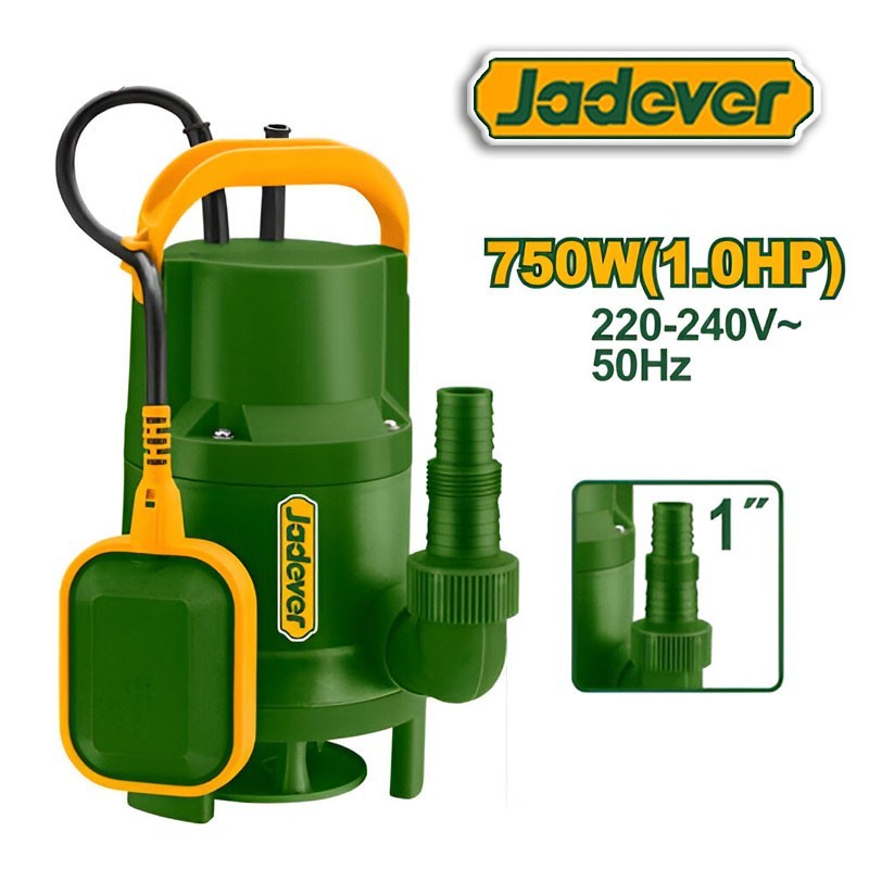 Bomba Sumergible para agua - 1,0 Hp - 217 L/min - 1" - JADEVER - JDWPFW03