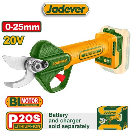 Tijera de Podar a Batería 20V - JADEVER - JDJFP525 - Sin Bateria