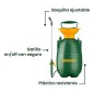 Fumigador Pulverizador Manual - 5 Litros - JADEVER - JDRS1550