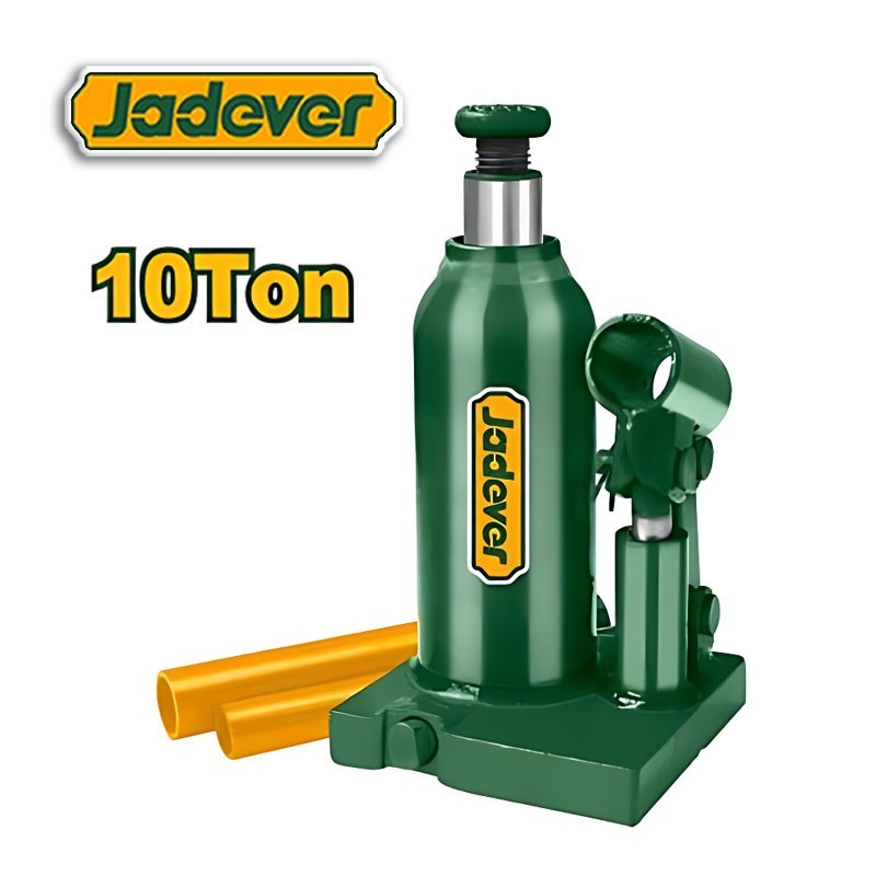 Gato hidraulico Tipo Botella - 10 Toneladas - 190-360mm - JADEVER - JDHJ1510