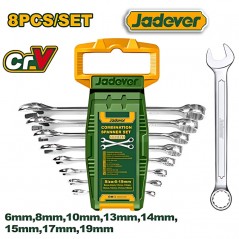 Juego de Llaves Combinadas - 8 Piezas - JADEVER - 6 a 19 mm - JDSP1208