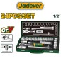 Juego de Llave Criquet y Dados Hexagonales - 24 piezas - 10 a 32 mm - JADEVER - JDST2L24