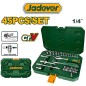 Juego de Llave Criquet y Dados Hexagonales - 45 piezas - JADEVER - JDST4D45
