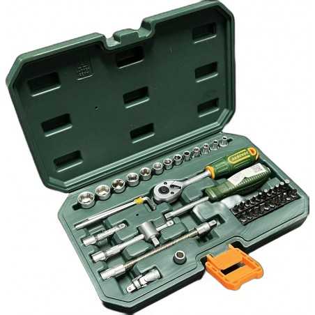 Juego de Llave Criquet y Dados Hexagonales - 45 piezas - JADEVER - JDST4D45