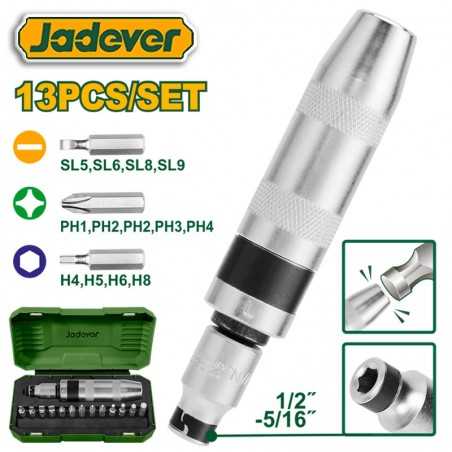 Destornillador de Impacto - 13pzas - JADEVER - JDYM1B13