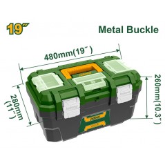 Caja de Herramientas Plastica de 19" - JADEVER - JDTB3319