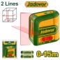 Nivel Laser Horizontal y Vertical Autonivelable - 15 mts - JADEVER - JDLE1M03 - Laser Rojo