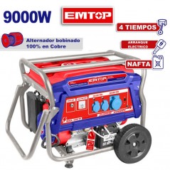 Generador Electrico 9000W Naftero - EMTOP - EGGRD9011 - Arranque Electrico