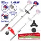 Multiherramienta Cortasetos, Desmalezadora, Sierra - Naftera - 2,2Hp - EMTOP - EGTC55211