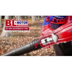 Soplador de hojas a Bateria MOTOR SIN CARBONES - 20V - EMTOP - ELAB204282 - Incluye Bateria y Cargador