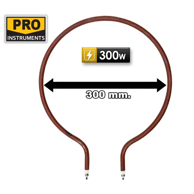 Resistencia Tubular para Incubadora de Huevos - Diam. 30 cm - Potencia 300W - Pro Instruments