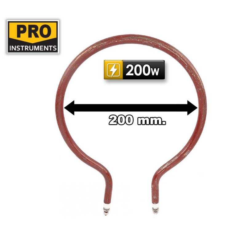 Resistencia Tubular para Incubadora de Huevos - Diam. 20 cm - Potencia 200W - Pro Instruments