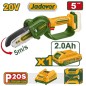 Motosierra Compacta a Batería 20V - 5" - JADEVER - JDCLP556 - Incluye Bateria y Cargador