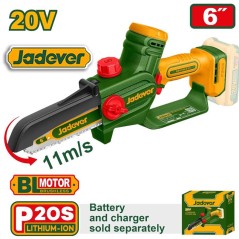 Motosierra Compacta a Batería 20V - 6" - JADEVER - JDCLP560 - Sin Bateria
