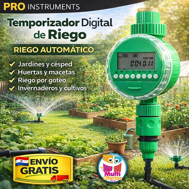 Temporizador de Riego - Pro Instruments - Control Digital