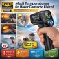 Termometro Infrarrojo Industrial - Mestek by Pro Instruments - IR03B - Escala -50 a +600°C / 12:1 / Emisividad Ajustable