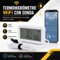 Termohigrometro Digital con conexión Wifi y Sonda - Pro Instruments - Temperatura y humedad interior y exterior