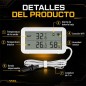 Termohigrometro Digital con conexión Wifi y Sonda - Pro Instruments - Temperatura y humedad interior y exterior
