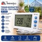 Termohigrometro Digital con sonda - Minipa - MT-241A - Temperatura y humedad interior y exterior