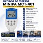 Medidor de Espesor de Capa - Minipa - MCT-401 - Para Bases Ferrosas y No Ferrosas