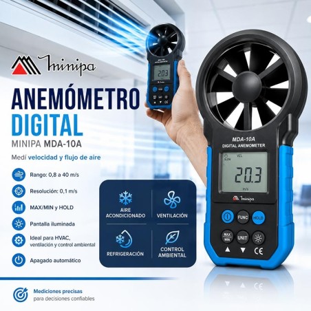 Anemometro Digital - Minipa - MDA-10A