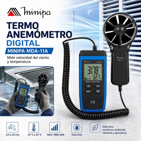Termo Anemometro Digital - Minipa - MDA-11A