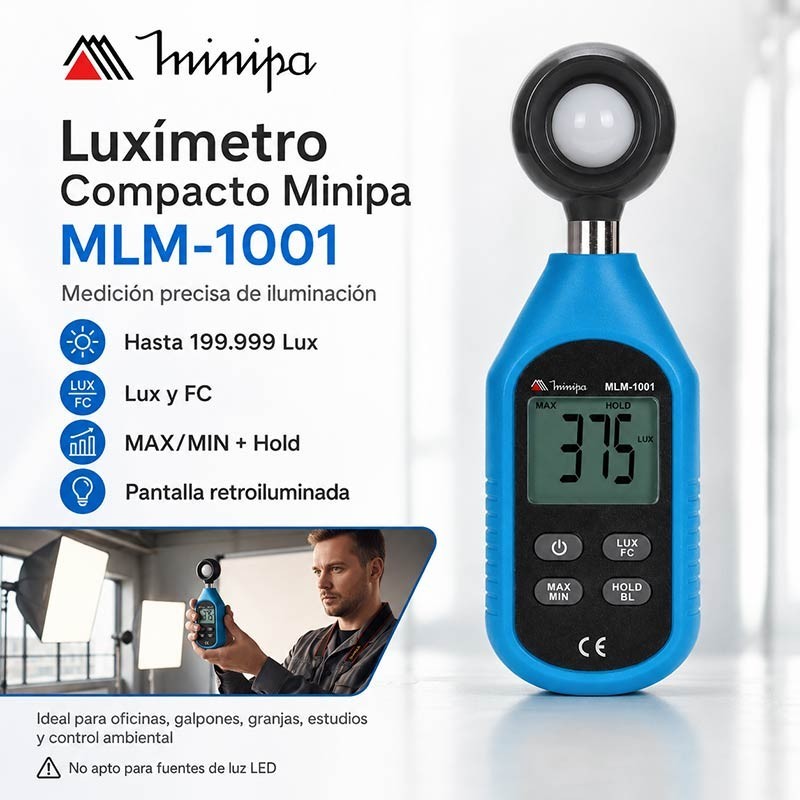 Luximetro Compacto - Minipa - MLM-1001