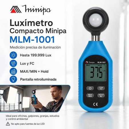 Luximetro Compacto - Minipa - MLM-1001