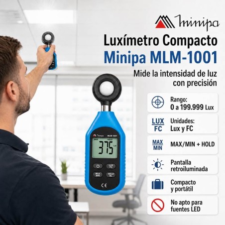 Luximetro Compacto - Minipa - MLM-1001